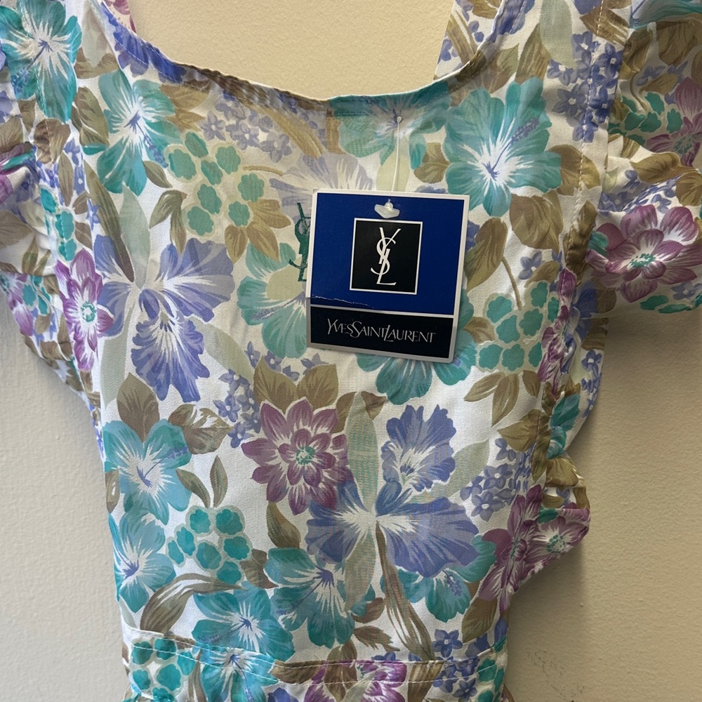 Yves Saint Laurent Floral apron